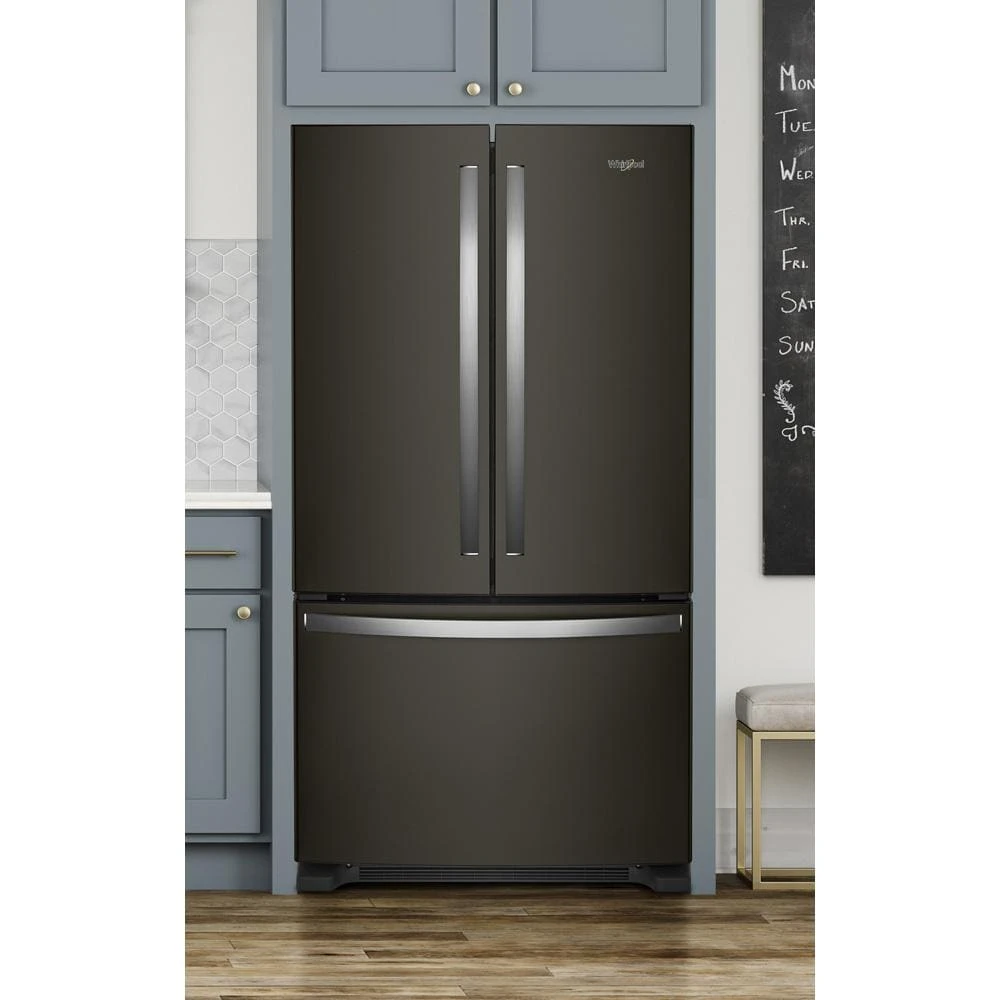 36-Inch Wide Full-Depth French Door Bottom Mount Refrigerator - 25 cu. ft. WRFF3236RV