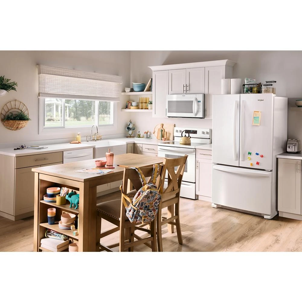 36-Inch Wide Full-Depth French Door Bottom Mount Refrigerator - 25 cu. ft. WRFF3236RW