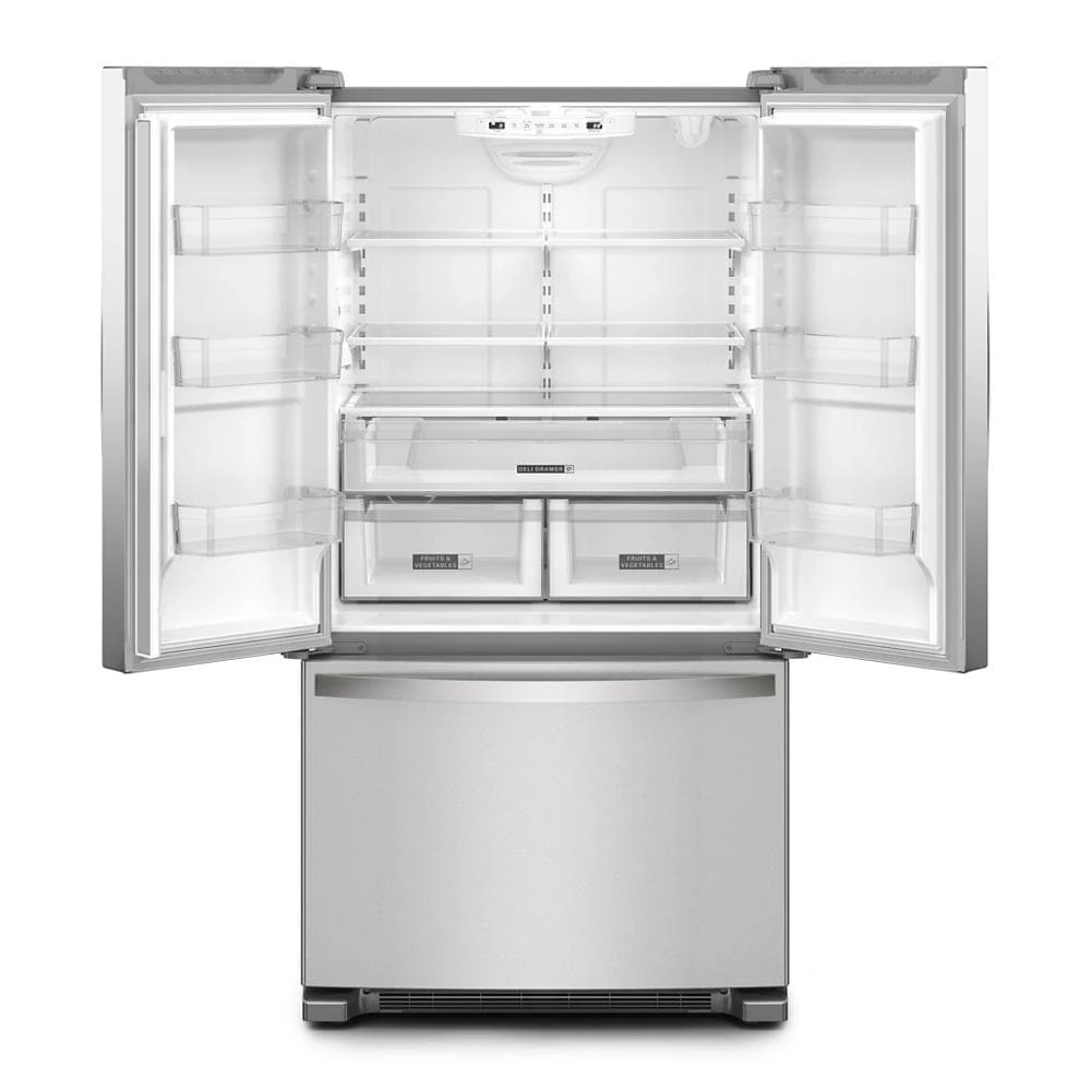 36-Inch Wide Full-Depth French Door Bottom Mount Refrigerator - 25 cu. ft. WRFF3236RZ