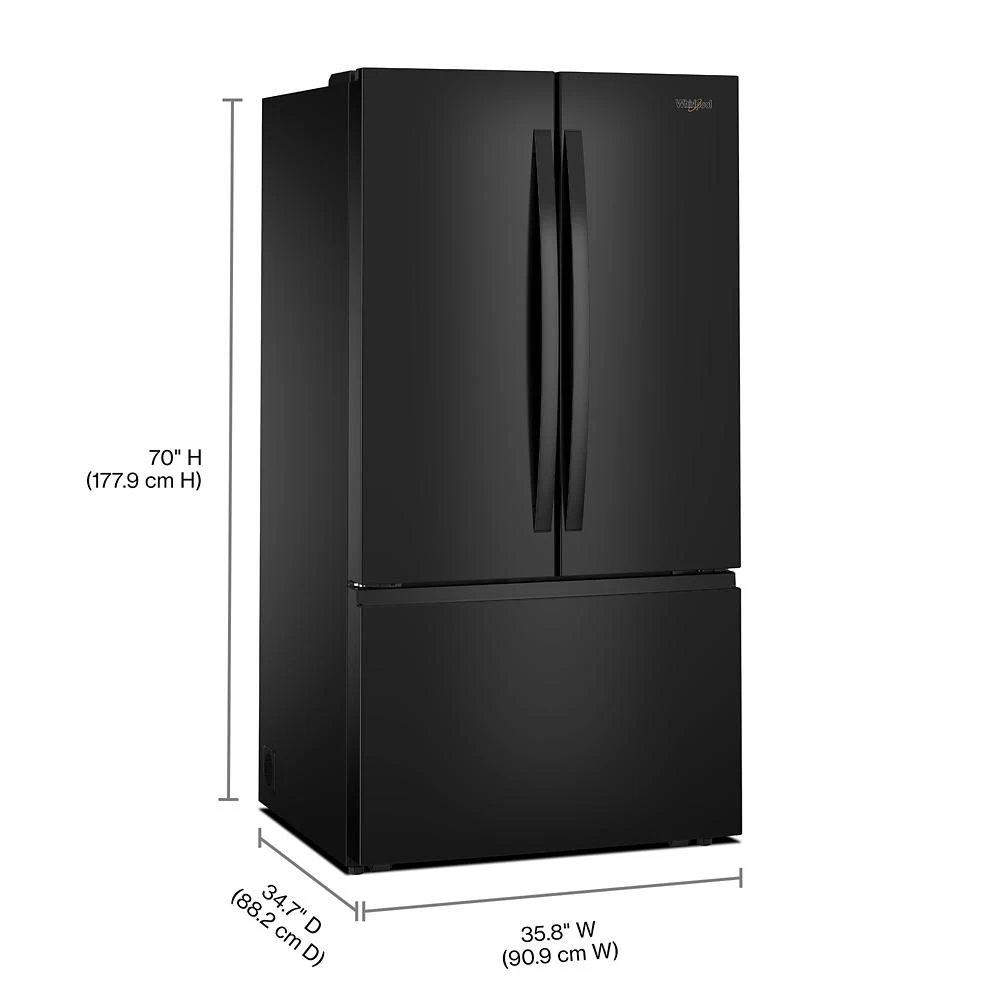 36-Inch French Door Refrigerator with Interior Water Dispenser - 31 cu. ft. WRFF3336SB