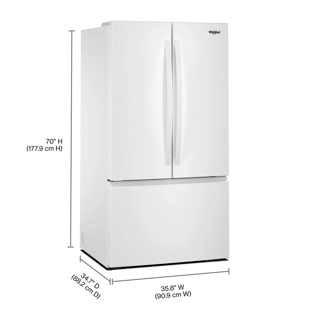 36-Inch French Door Refrigerator with Interior Water Dispenser - 31 cu. ft. WRFF3336SW