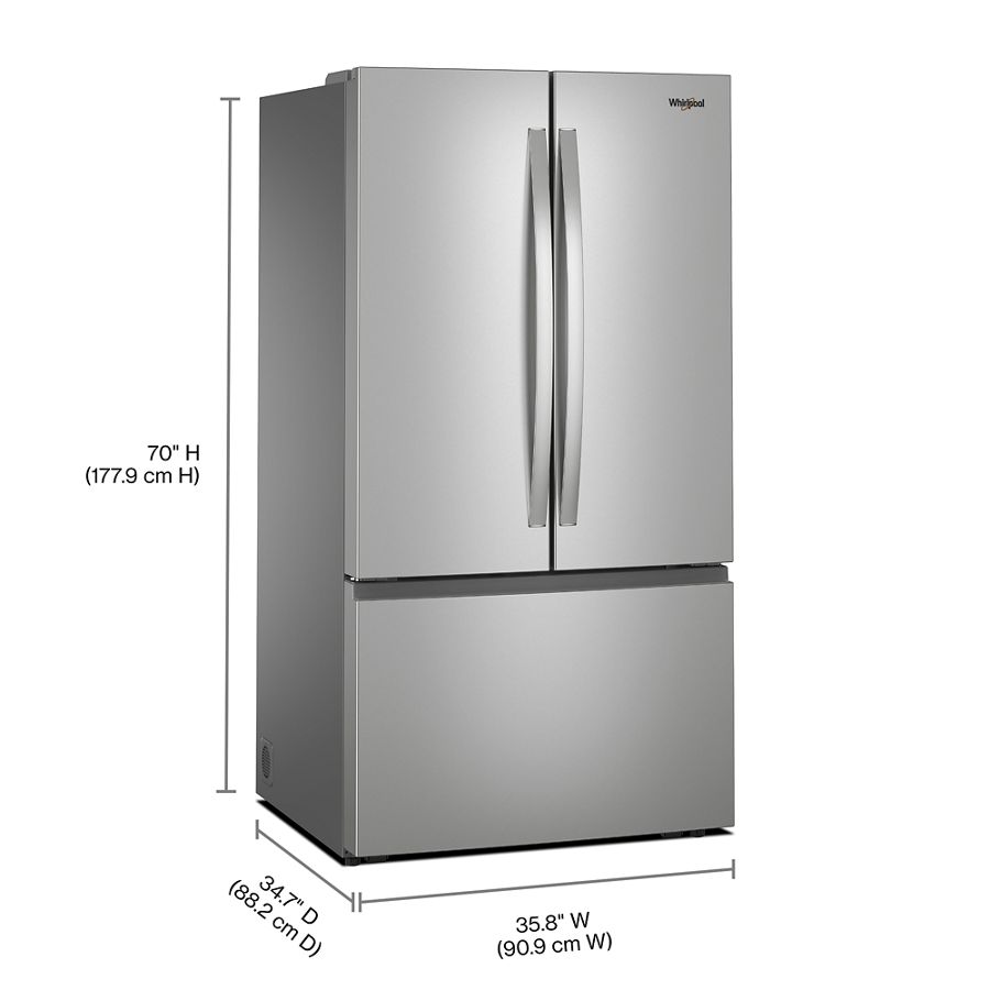 36-Inch French Door Refrigerator with Interior Water Dispenser - 31 cu. ft. WRFF3336SZ