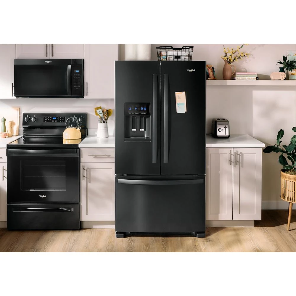 36-Inch Wide French Door Bottom Mount Refrigerator - 25 cu. ft. WRFF3436RB