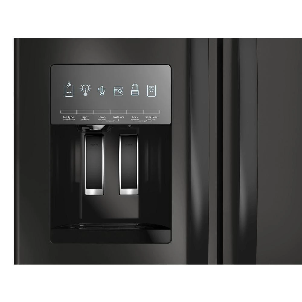 36-Inch Wide French Door Bottom Mount Refrigerator - 25 cu. ft. WRFF3436RB