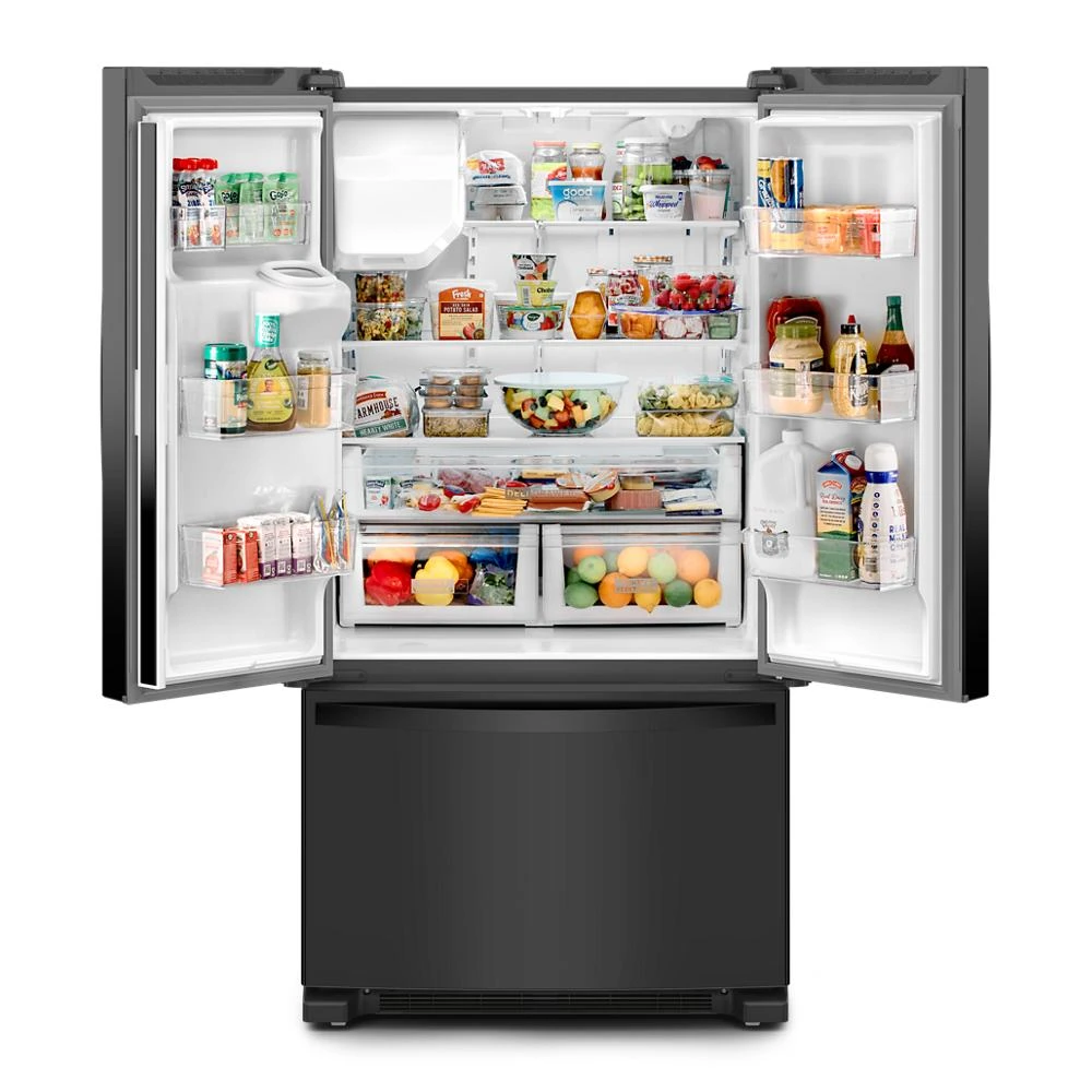 36-Inch Wide French Door Bottom Mount Refrigerator - 25 cu. ft. WRFF3436RB