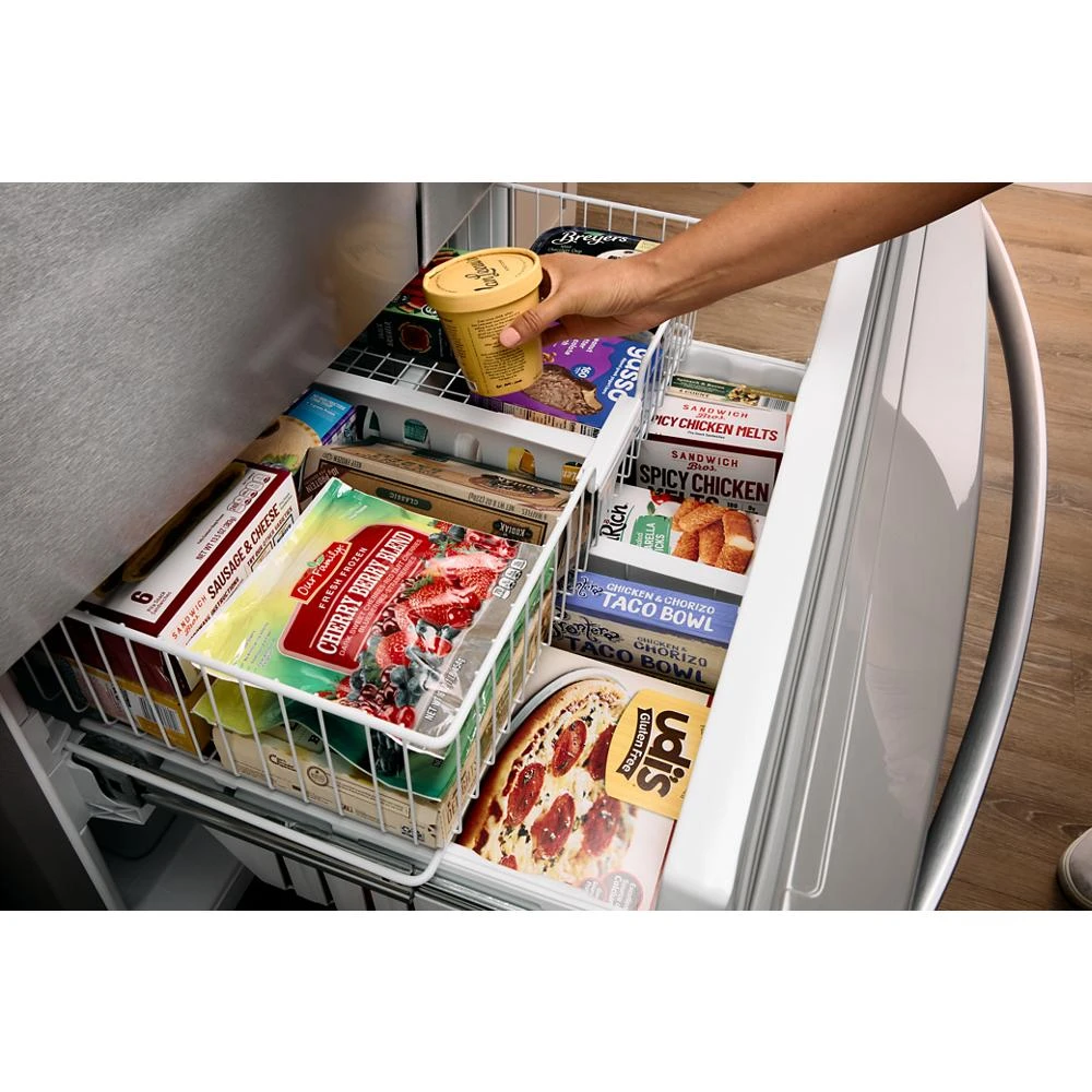 36-Inch Wide French Door Bottom Mount Refrigerator - 25 cu. ft. WRFF3436RB