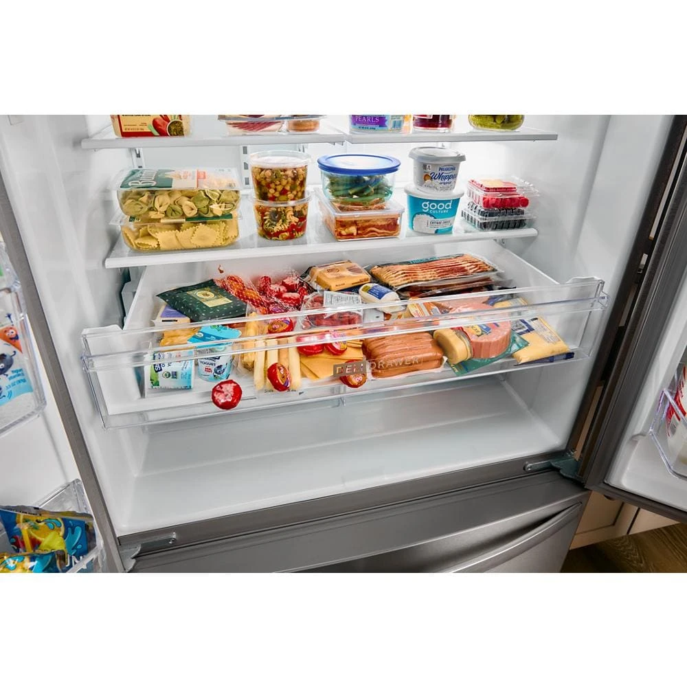 36-Inch Wide French Door Bottom Mount Refrigerator - 25 cu. ft. WRFF3436RV
