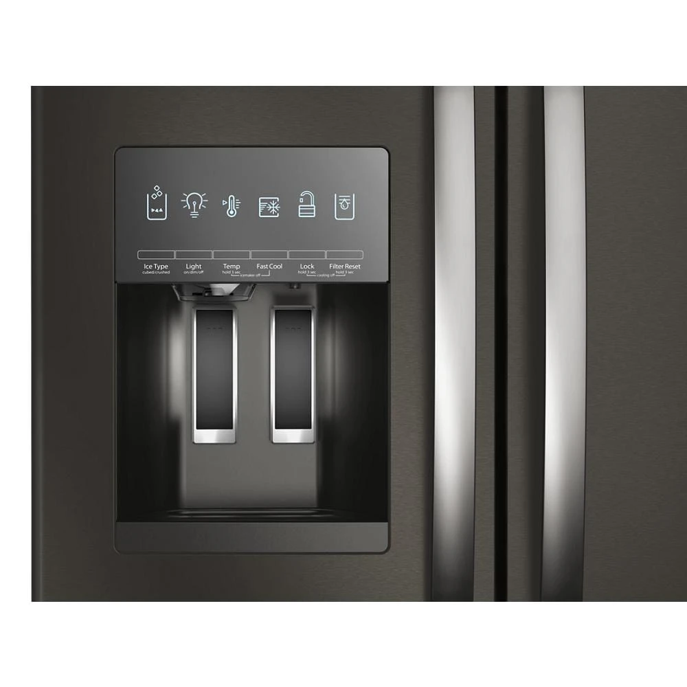 36-Inch Wide French Door Bottom Mount Refrigerator - 25 cu. ft. WRFF3436RV