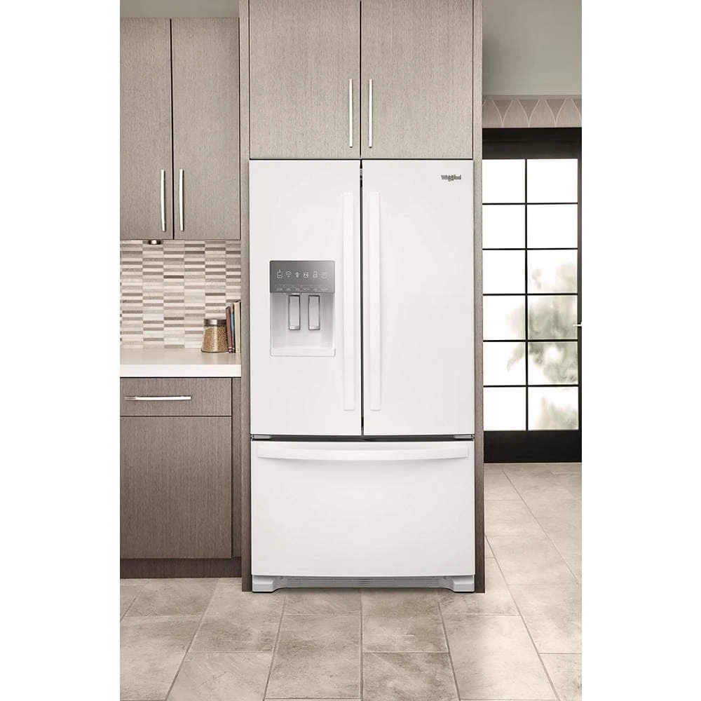 36-Inch Wide French Door Bottom Mount Refrigerator - 25 cu. ft. WRFF3436RW