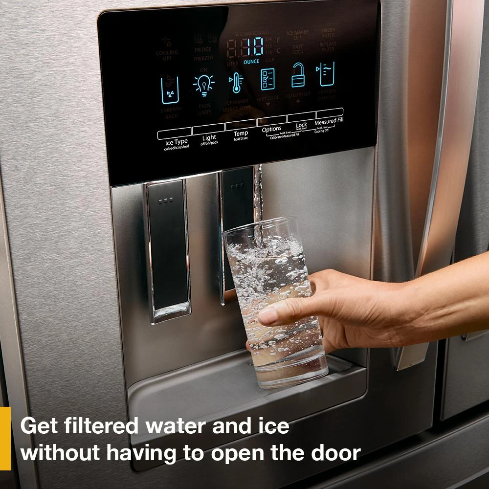 36-Inch Wide French Door Bottom Mount Refrigerator - 25 cu. ft. WRFF3436RW