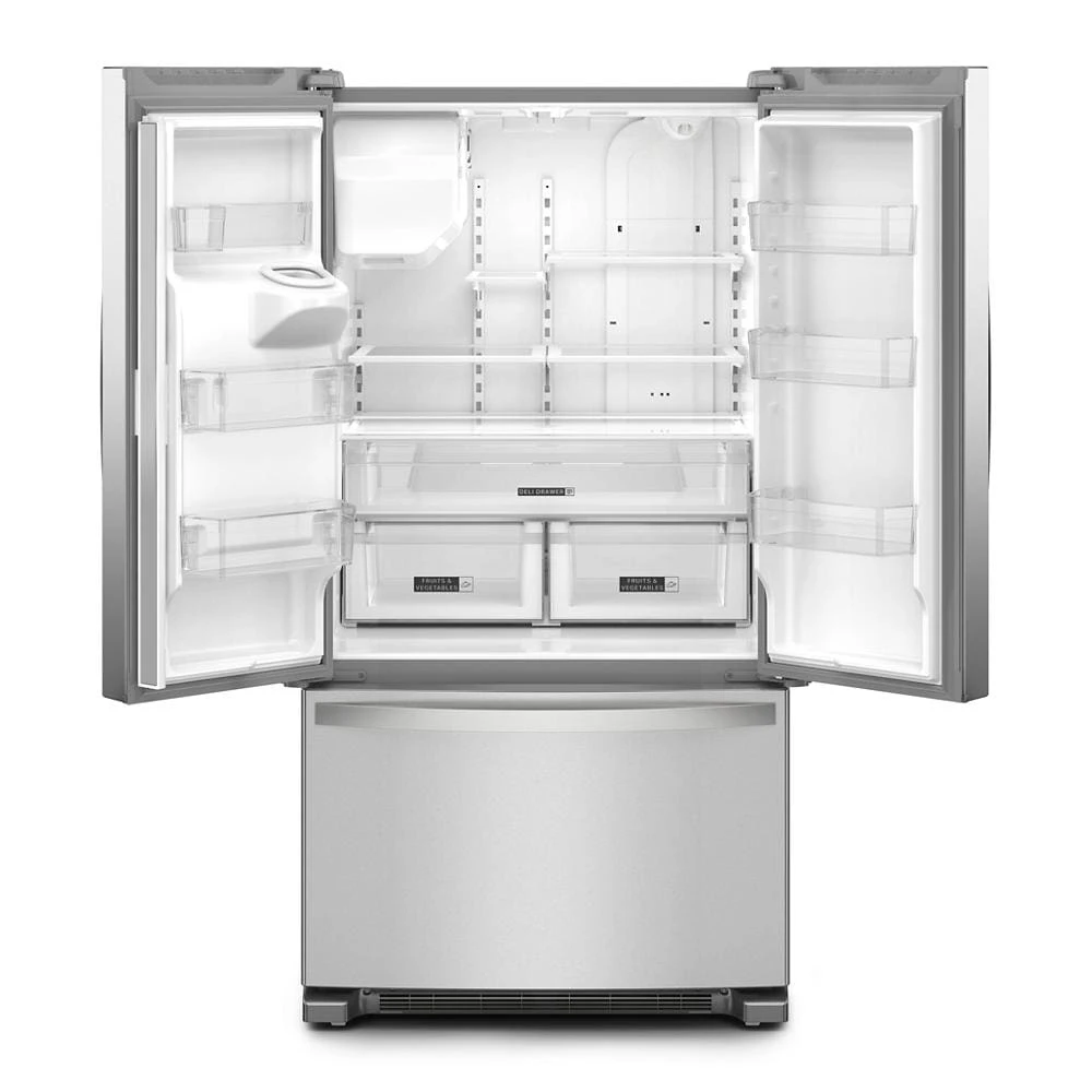36-Inch Wide French Door Bottom Mount Refrigerator - 25 cu. ft. WRFF3436RZ