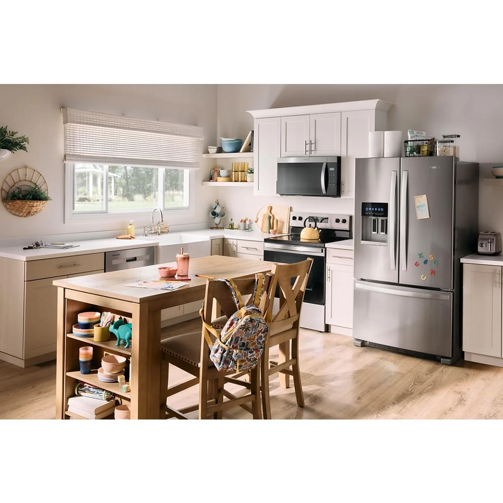 36-Inch Wide French Door Bottom Mount Refrigerator - 25 cu. ft. WRFF3436RZ