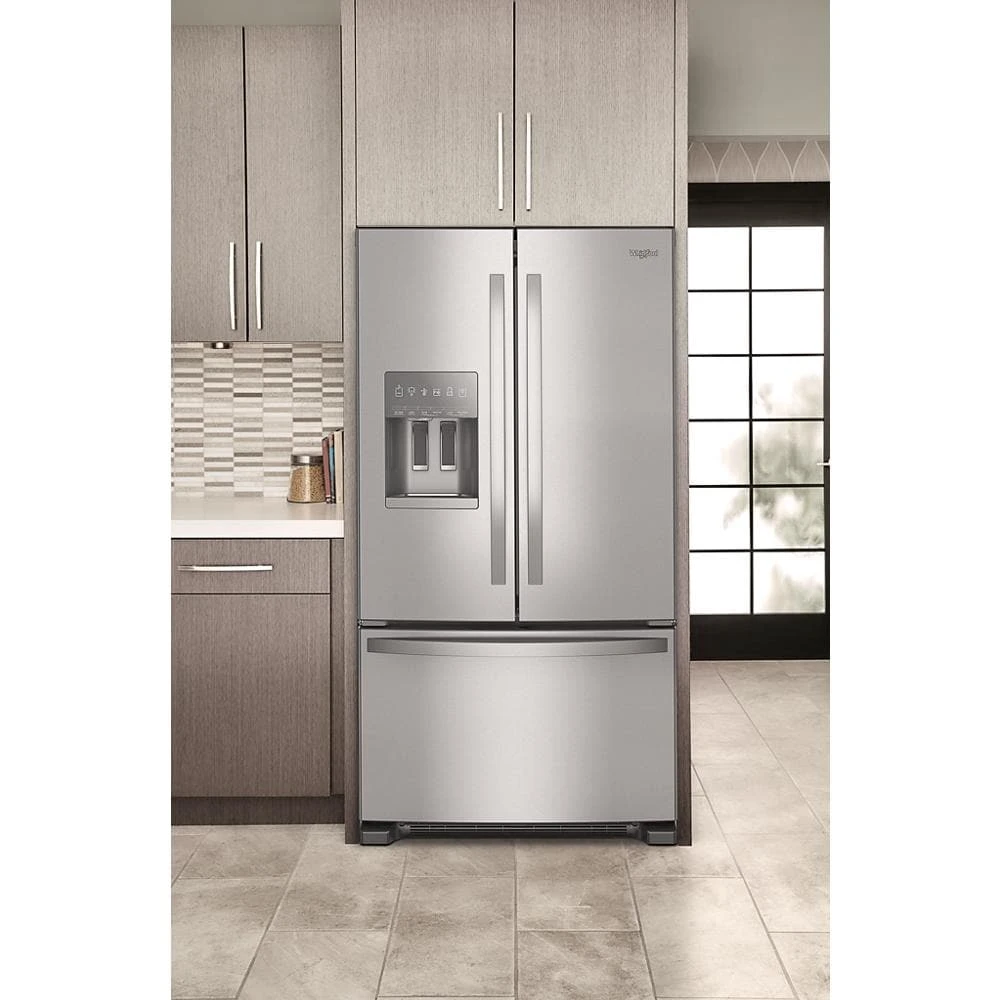 36-Inch Wide French Door Bottom Mount Refrigerator - 25 cu. ft. WRFF3436RZ