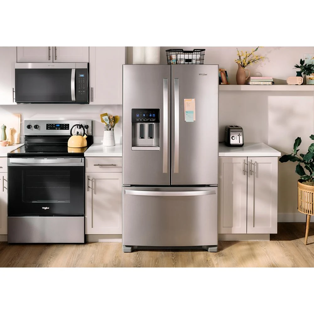 36-Inch Wide French Door Bottom Mount Refrigerator - 25 cu. ft. WRFF3436RZ