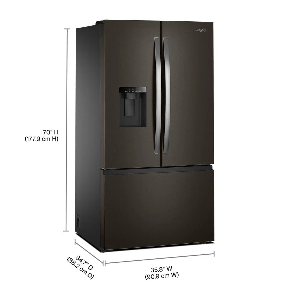 36-Inch French Door Refrigerator with In-Door Water and Ice Maker - 30 cu. ft. WRFF3536SV