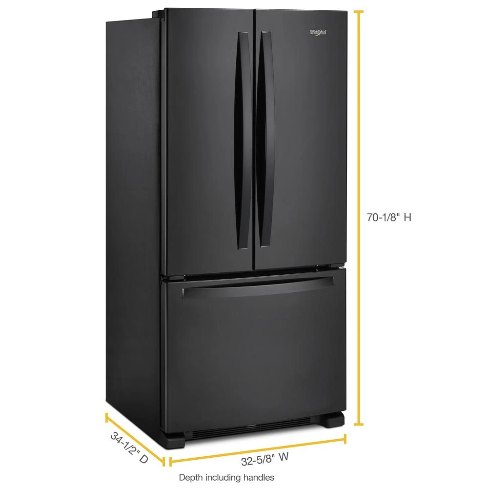 33-inch Wide French Door Refrigerator - 22 cu. ft. WRFF5333PB