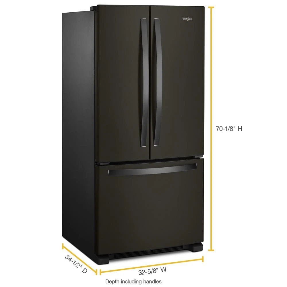 33-inch Wide French Door Refrigerator - 22 cu. ft. WRFF5333PV