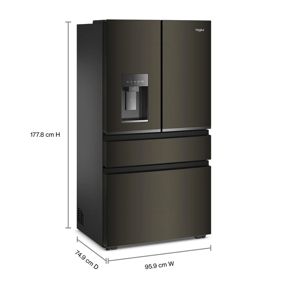 36-inch Wide True Counter Depth 4-Door French Door Refrigerator - 22 cu. ft. WRMC7036RV