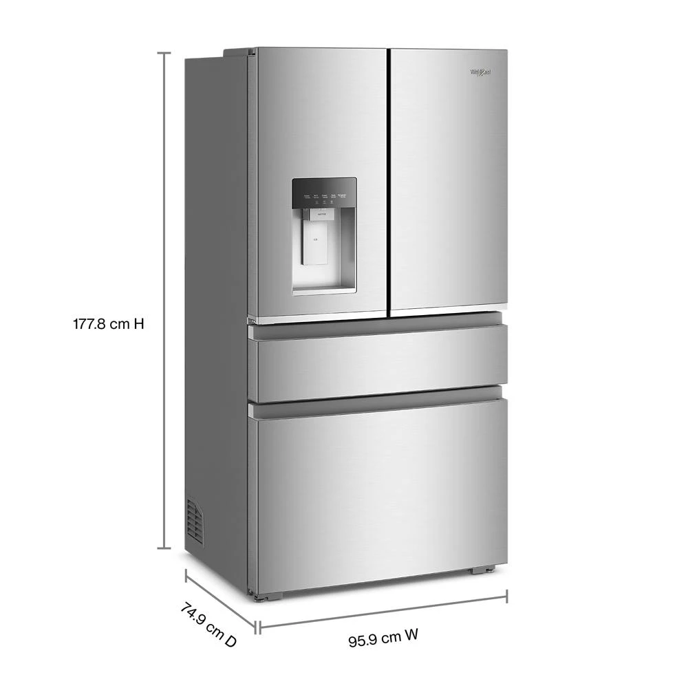 36-inch Wide True Counter Depth 4-Door French Door Refrigerator - 22 cu. ft. WRMC7036RZ
