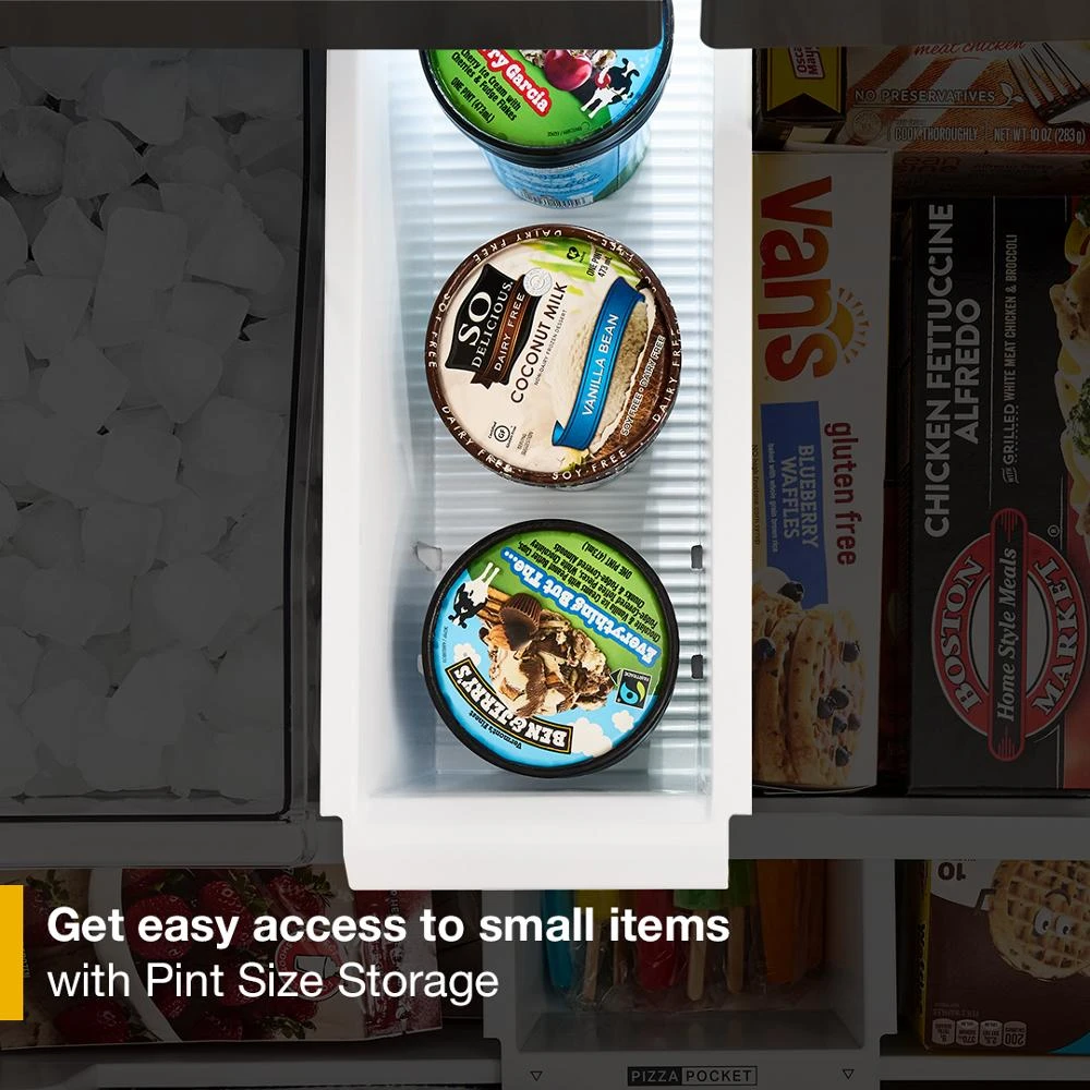 29 Cu. Ft. Family-Sized Capacity French Door Refrigerator with Flexible Temperature Drawer WRMF3536SW