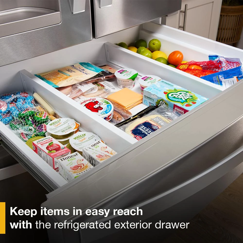 36-Inch Wide French Door Bottom Mount Refrigerator - 25 cu. ft. WRMF3636RB