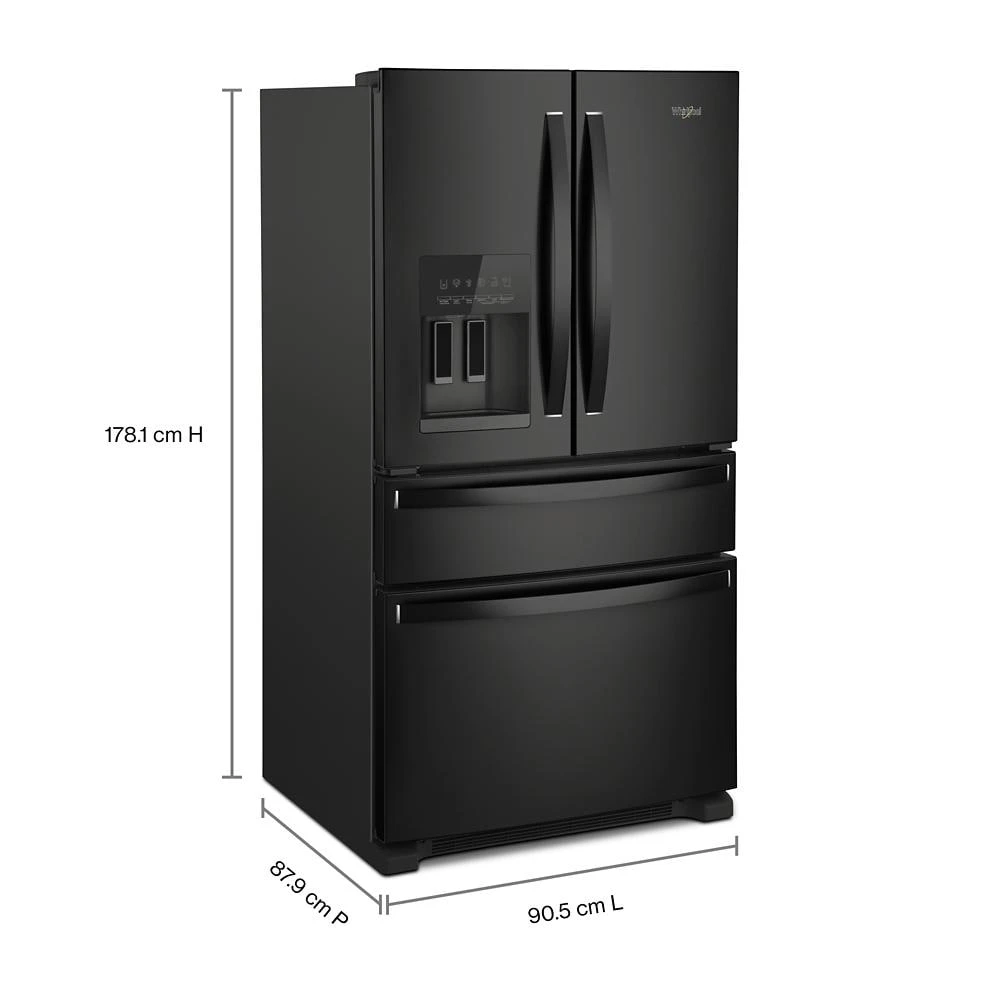 36-Inch Wide French Door Bottom Mount Refrigerator - 25 cu. ft. WRMF3636RB