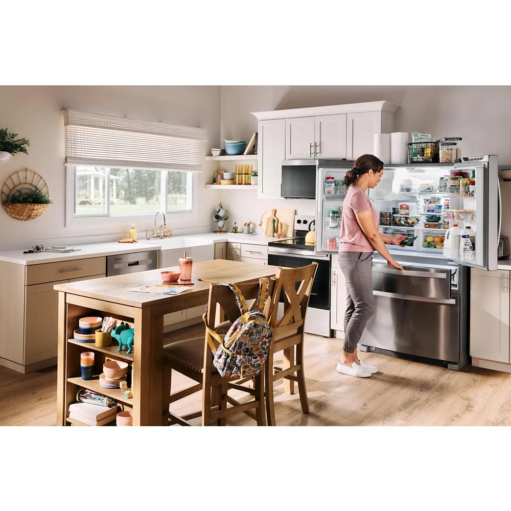 36-Inch Wide French Door Bottom Mount Refrigerator - 25 cu. ft. WRMF3636RW