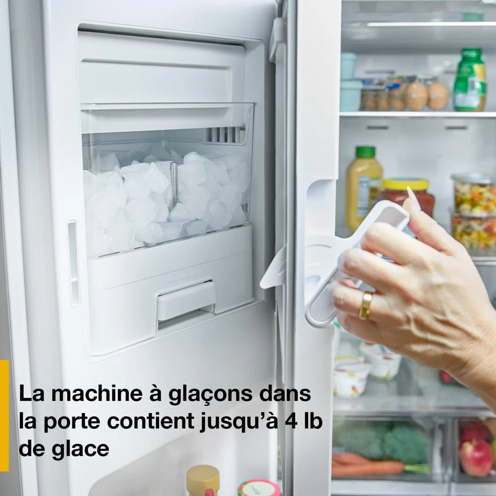 29 Cu. Ft. Family-Sized Capacity French Door Refrigerator with Flexible Temperature Drawer WRMF3636SW