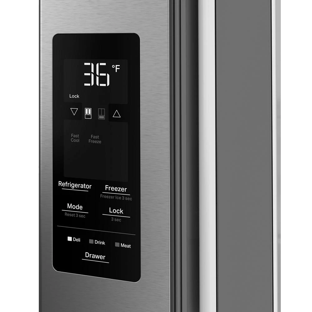 29 Cu. Ft. Family-Sized Capacity French Door Refrigerator with Flexible Temperature Drawer WRMF3636SZ