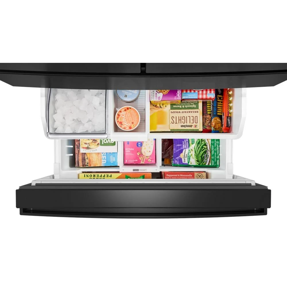 29 Cu. Ft. Family-Sized Capacity French Door Refrigerator with Flexible Temperature Drawer WRMF3736SV