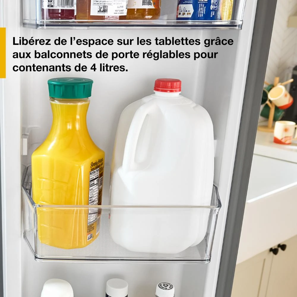 29 Cu. Ft. Family-Sized Capacity French Door Refrigerator with Flexible Temperature Drawer WRMF3736SW