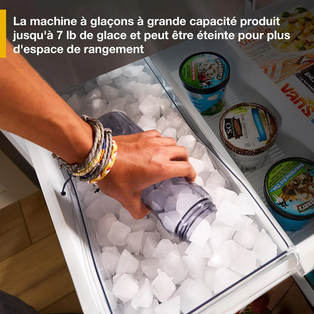 29 Cu. Ft. Family-Sized Capacity French Door Refrigerator with Flexible Temperature Drawer WRMF3736SZ