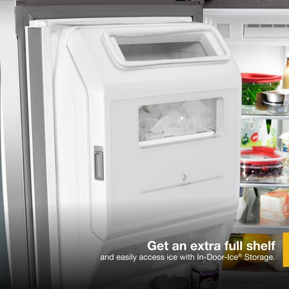 36-inch Wide 4 Door Refrigerator with Prep and Store Bins - 26 Cu. Ft. WRMF7736PZ
