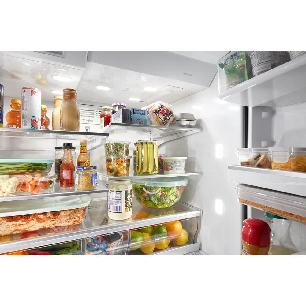 36-inch Wide 4 Door Refrigerator with Prep and Store Bins - 26 Cu. Ft. WRMF7736PZ