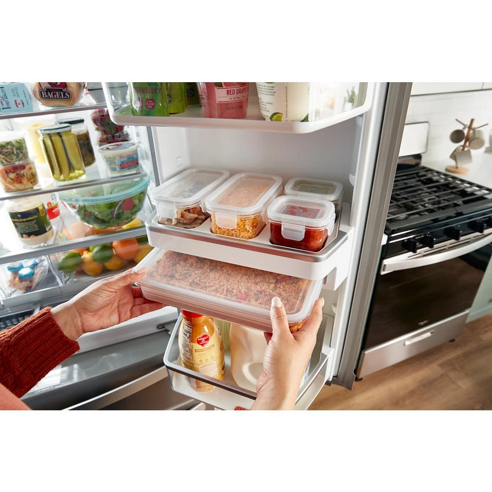 36-inch Wide 4 Door Refrigerator with Prep and Store Bins - 26 Cu. Ft. WRMF7736PZ