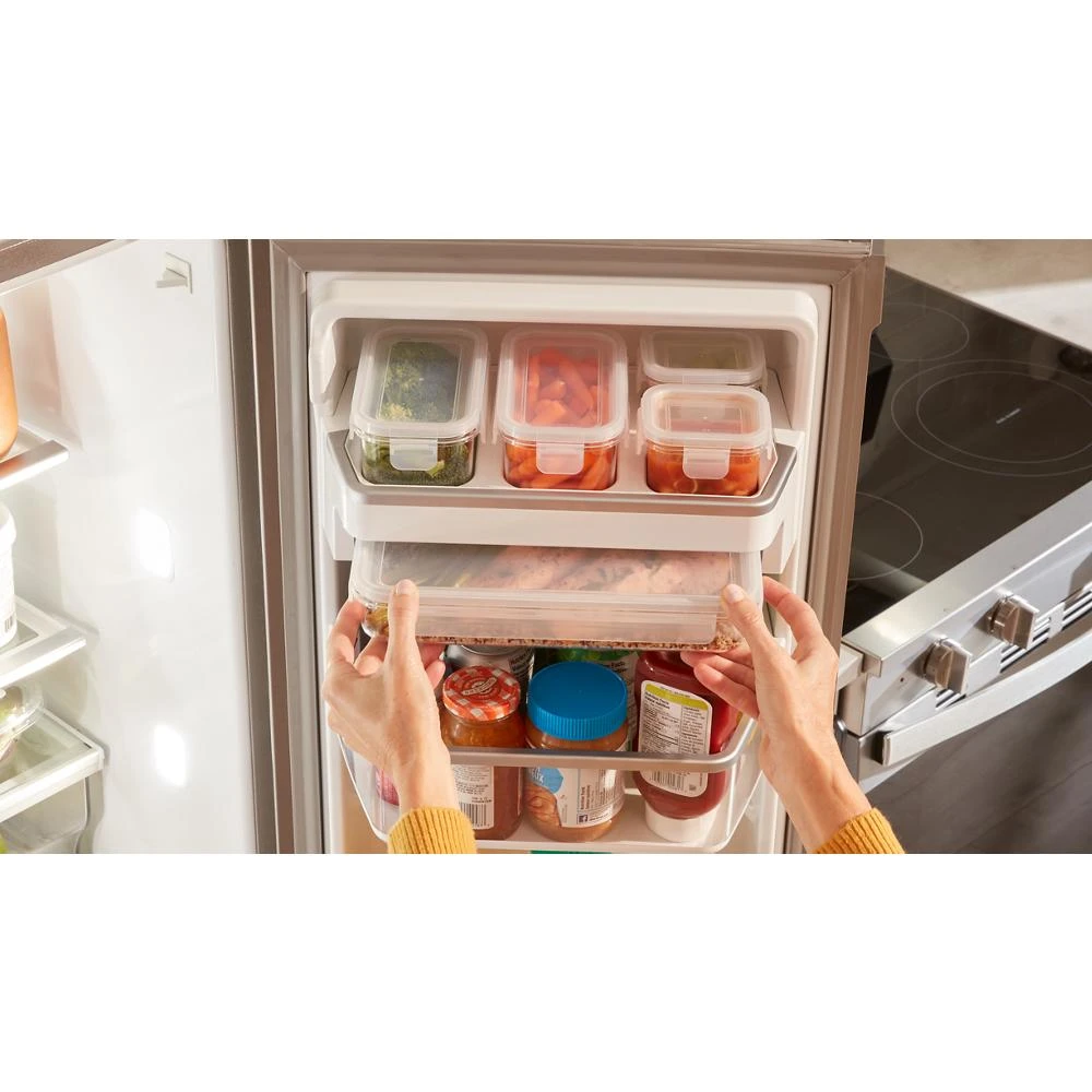 36-inch Wide 4 Door Refrigerator with Prep and Store Bins - 26 Cu. Ft. WRMF7736PZ