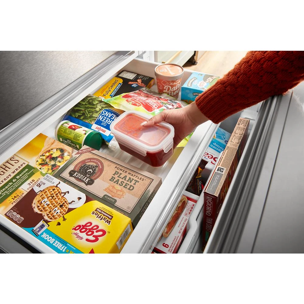36-inch Wide 4 Door Refrigerator with Prep and Store Bins - 26 Cu. Ft. WRMF7736PZ