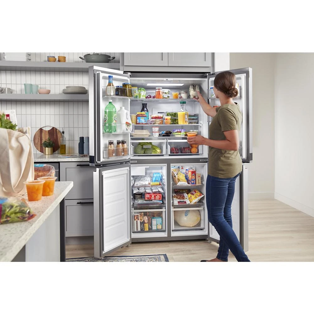 36-inch Wide Counter Depth 4 Door Refrigerator - 19.4 cu. ft. WRQA59CNKZ