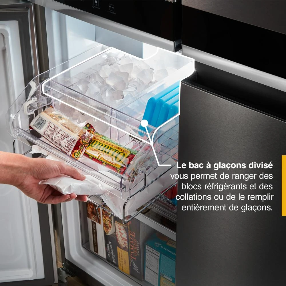 36-inch Wide Counter Depth 4 Door Refrigerator - 19.4 cu. ft. WRQA59CNKZ