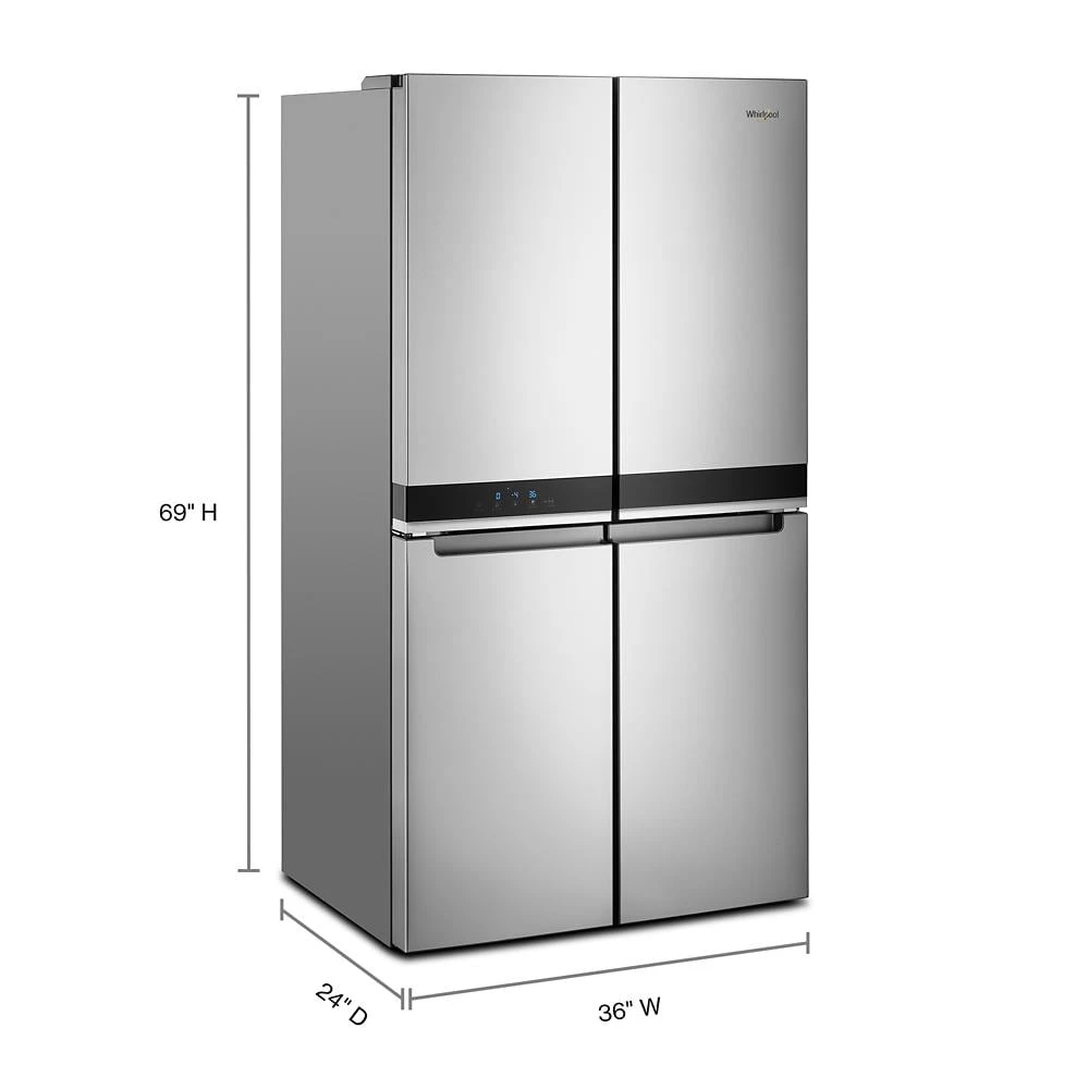 36-inch Wide Counter Depth 4 Door Refrigerator - 19.4 cu. ft. WRQA59CNKZ