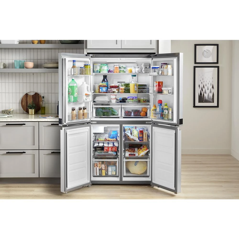 36-inch Wide Counter Depth 4 Door Refrigerator - 19.4 cu. ft. WRQA59CNKZ
