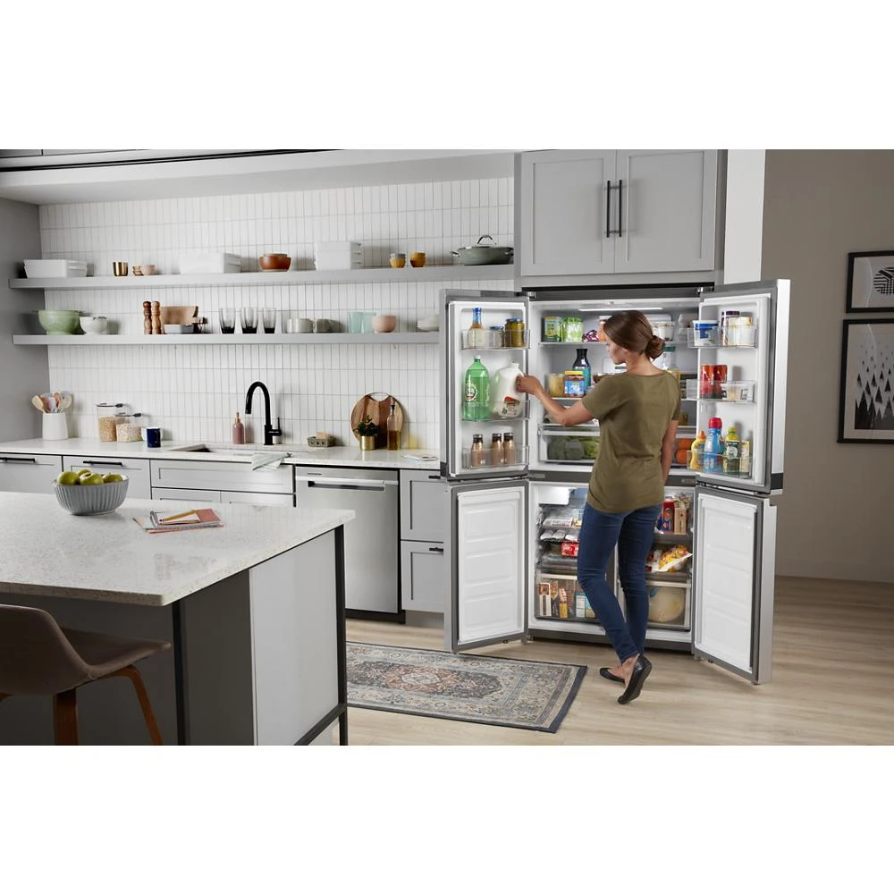 36-inch Wide Counter Depth 4 Door Refrigerator - 19.4 cu. ft. WRQA59CNKZ