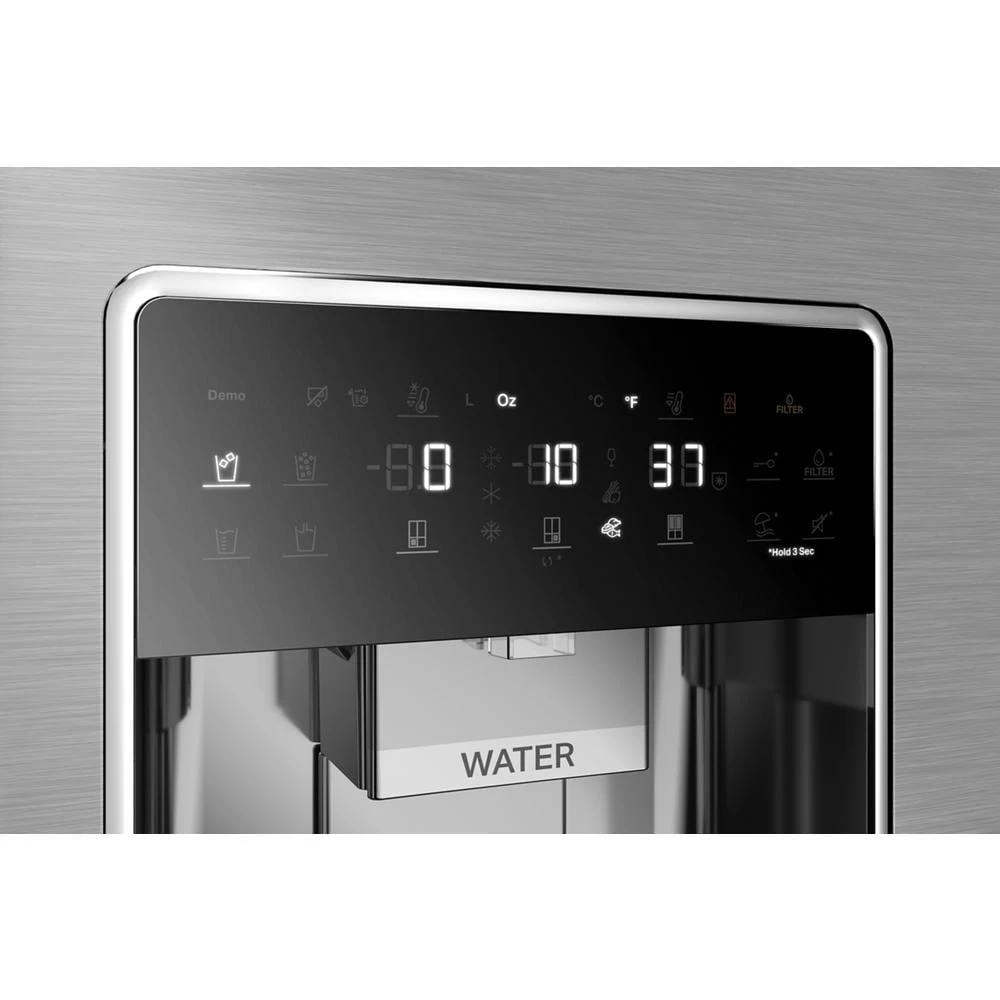 36-Inch Counter Depth 4 Door Refrigerator with Ice Maker in Door WRQC7836RZ