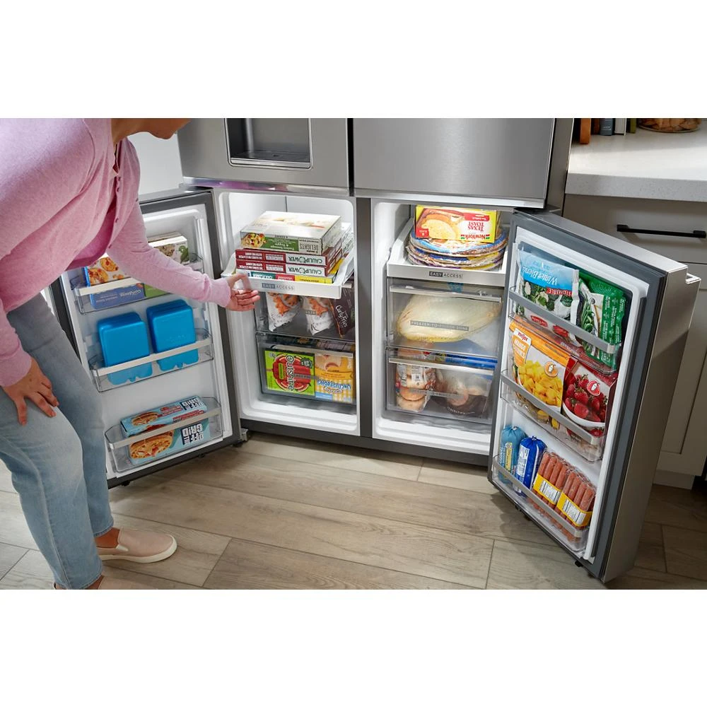 36-Inch Counter Depth 4 Door Refrigerator with Ice Maker in Door WRQC7836RZ