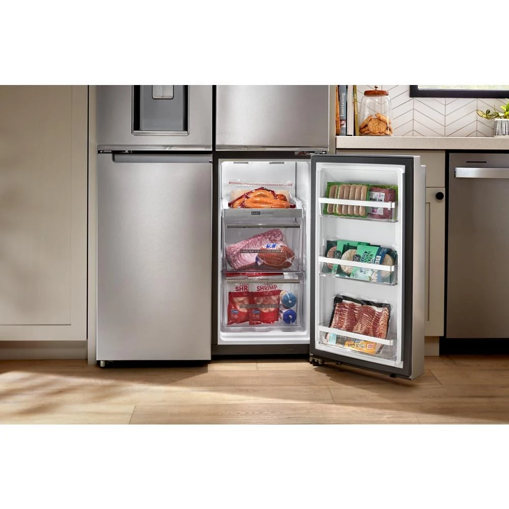 36-Inch Counter Depth 4 Door Refrigerator with Ice Maker in Door WRQC7836RZ