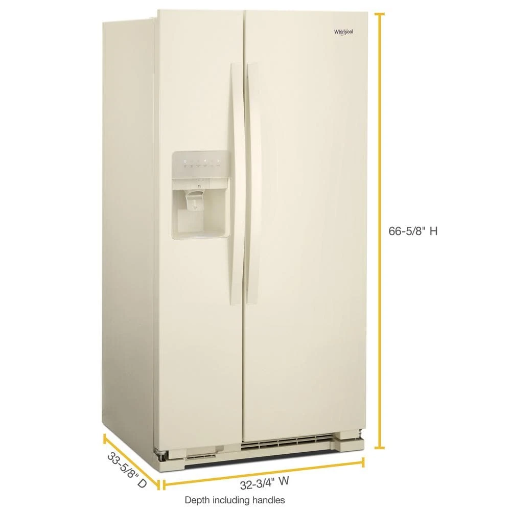 33-inch Wide Side-by-Side Refrigerator - 21 cu. ft. WRS311SDHT