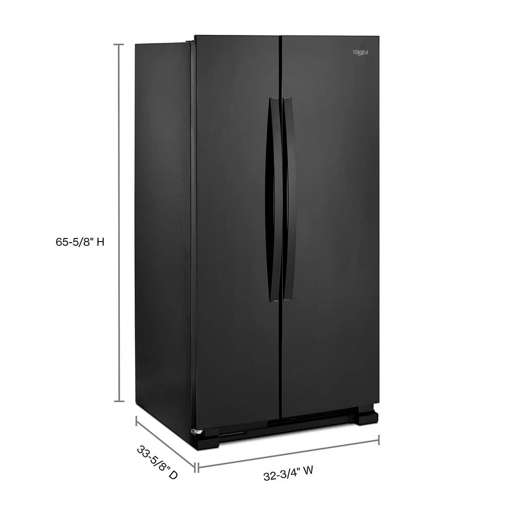33-inch Wide Side-by-Side Refrigerator - 22 cu. ft. WRS312SNHB