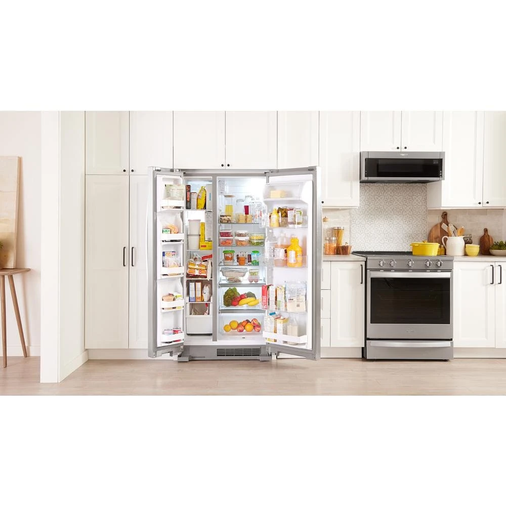 33-inch Wide Side-by-Side Refrigerator - 22 cu. ft. WRS312SNHM