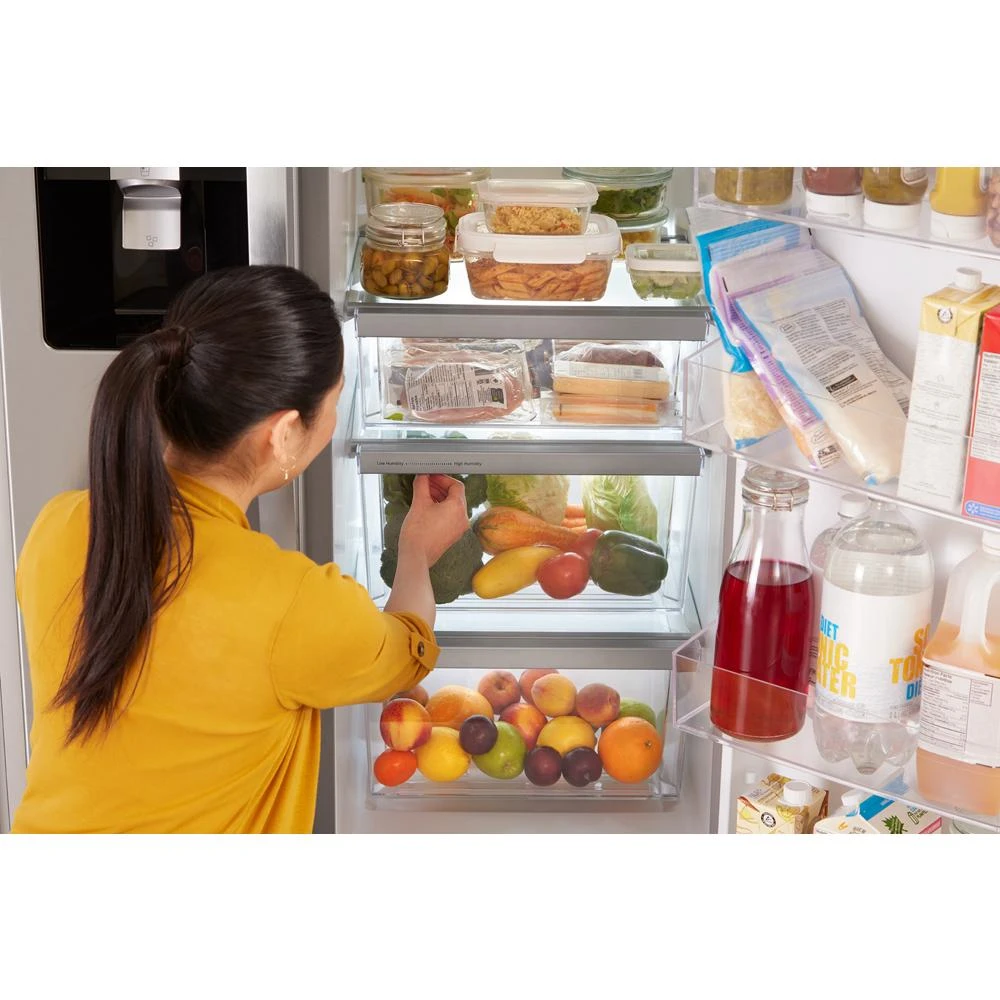 33-inch Wide Side-by-Side Refrigerator - 22 cu. ft. WRS312SNHM