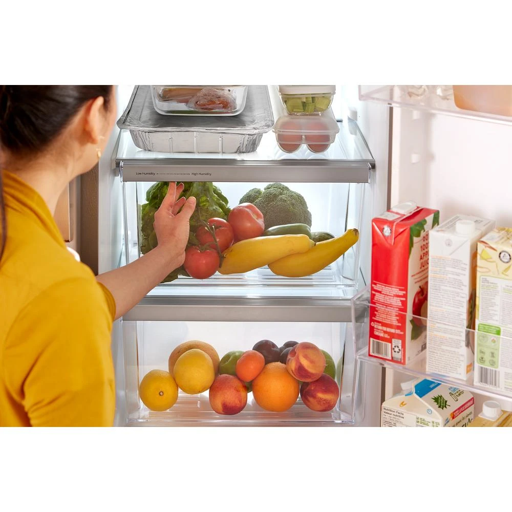 33-inch Wide Side-by-Side Refrigerator - 22 cu. ft. WRS312SNHM